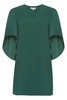 meredith short sleeve dress in emerald