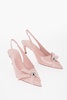 patent leather brilda slingback pumps with point toe 5,5cm