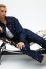 double waist accessory detailed jeans