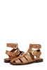 dawn ankle buckle sandal in saddle leather