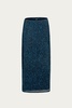 felix mesh midi skirt in blue daisy ditsy