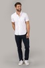 white with seer sucker stripe shirt