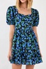 blueberry mini dress in blueberry print