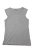 women's sleeveless sweat top in grey