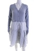 womens convertible knit dress frost grey