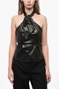 leather halter top