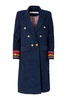 women's wade corduroy coat in navy indigo