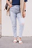 madi high rise modern slim jeans in infinite distressed