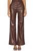 zenobia faux leather pant in java