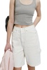 wide carpenter shorts in off-white