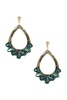 women's acetate rhinestone teardrop dangle earring