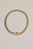 chain link necklace in gold