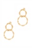 women's secret box double twist metal dangle stud earring