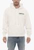 solid color hoodie with contrasting logo