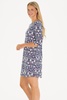 the alicia dress in navy filigree