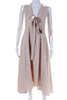 womens sleeveless neck tie dress dusty rose