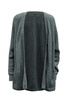 kianne ribbed cardigan in grey alpaca