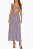 hanna floral-print cutout crepe midi dress in summer multi ditsy