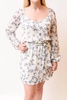 kiki dress in deep cobalt