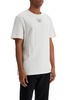 men's organic cotton white t-shirt with printed logo