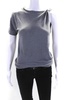 womens sleeveless scoop neck top gray