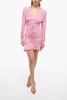draped lara dress with v-neckline