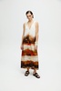 printed ankle length dress