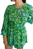 margo tunic top in abstract poppy multi