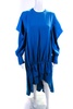 womens ruched parachute dress turquoise