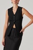 delphia vest in black