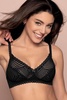 nonwire triangle bra in black