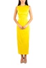 kim midi dress in yellow