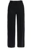 women's high-waisted loose  pants with side openings