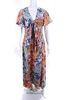womens neck tie dress multi