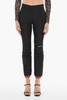 nylon pants with ankle zip