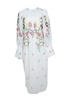 white maxi dress with embroidery