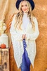 textured knit fringe hem cardigan