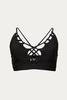 nicolette top in black