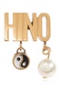 Moschino Earrings with logo and pendants