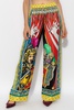 Dolce & Gabbana Silk trousers with Caretto pattern