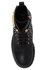 Charlie monogram jacquard and leather ranger boots