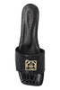 Anine Bing Leather slides with logo-shaped applique