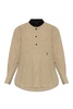 FERRAGAMO Linen top with a stand-up collar