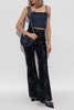 Ganni Jeans with velvet finish