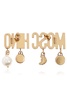 Moschino Earrings with logo and pendants