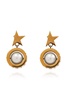 Golden Goose Earrings with shimmering crystals