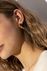 Zadig & Voltaire Brass earrings with crystals