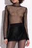 Dolce & Gabbana Lace top with stand-up collar