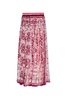 Dolce & Gabbana Silk skirt with Majolica pattern