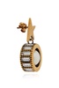 Golden Goose Earrings with shimmering crystals